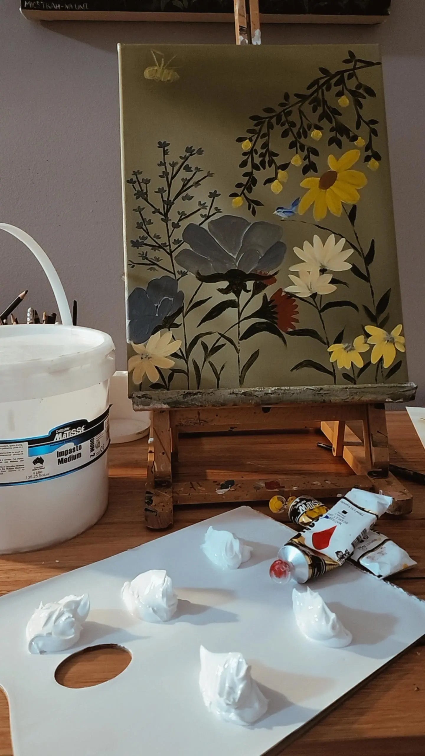 Wildflowers paint and Sip impasto experience.- Sun 9th Nov