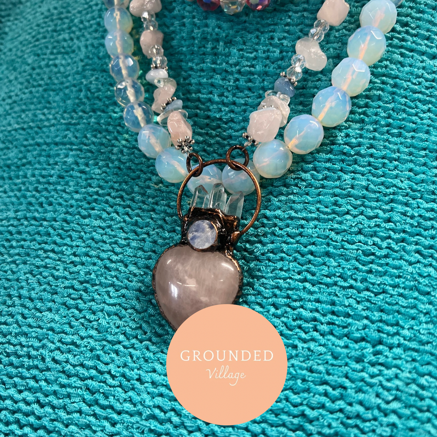 Crystal Gemstone creations - 3pce Jewellery set-  Fri 5th Dec