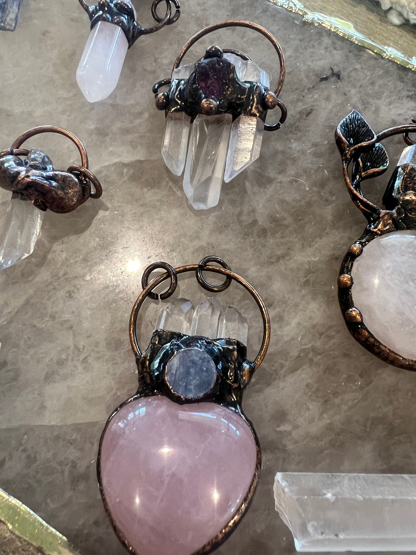 Crystal Gemstone creations - 3pce Jewellery set-  Fri 5th Dec