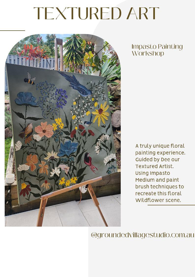Wildflowers paint and Sip impasto experience.- Sun 9th Nov