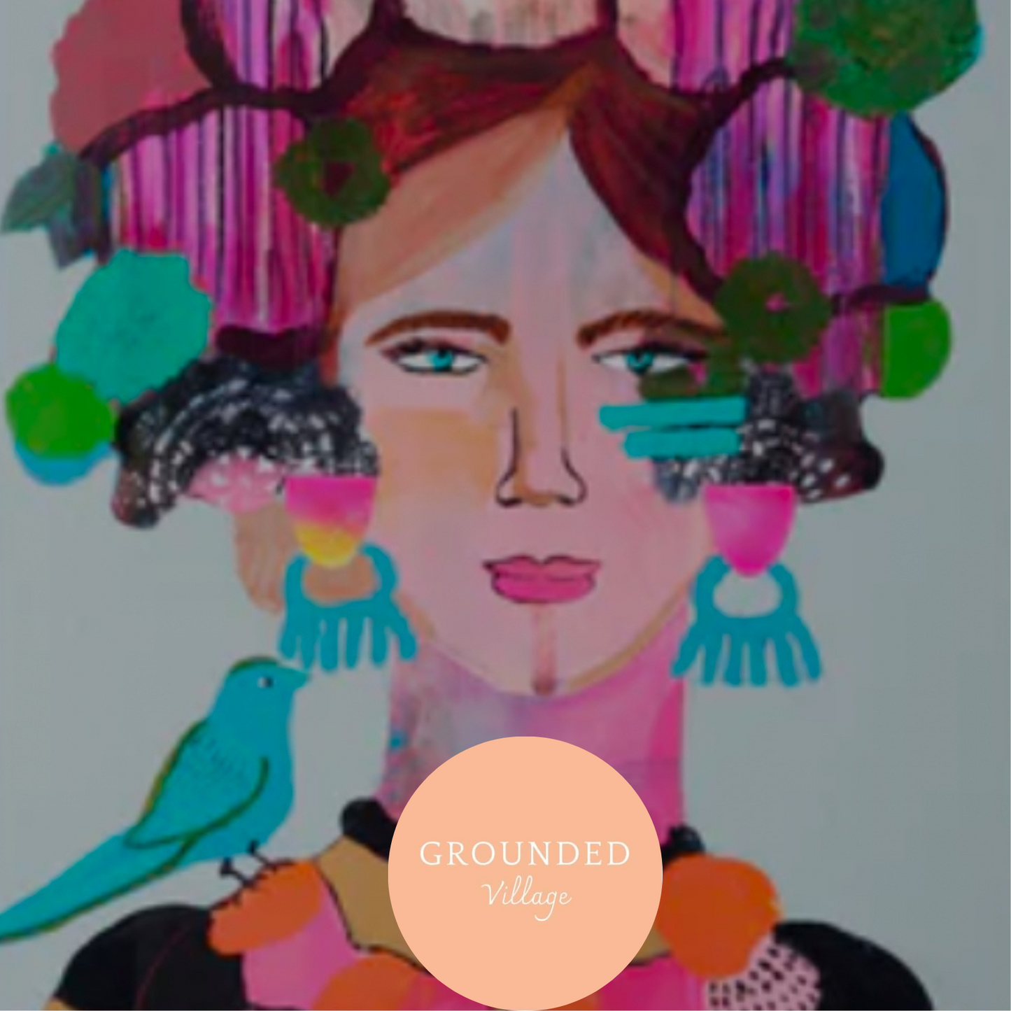 Warrior woman paint and sip