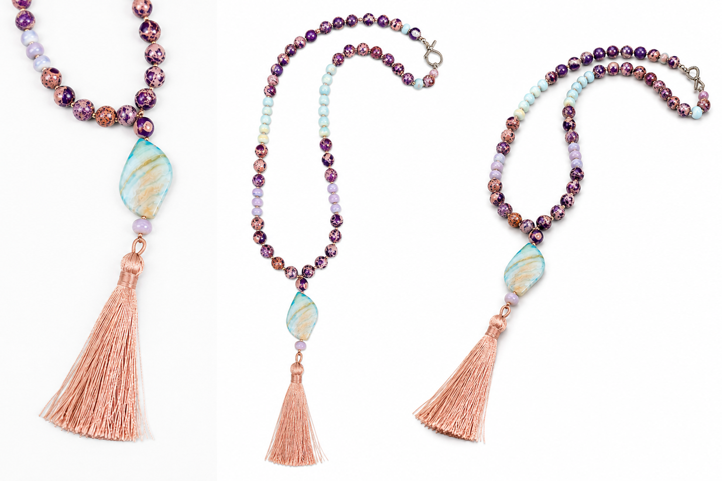The Lady of tassel Gemstone Necklace