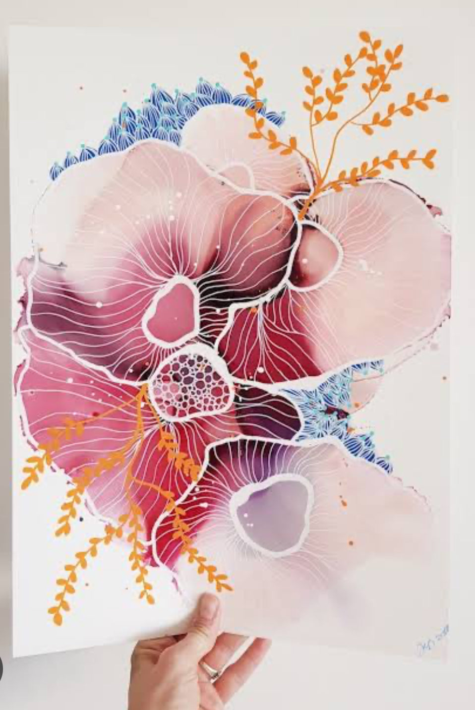 Alcohol ink art workshop-