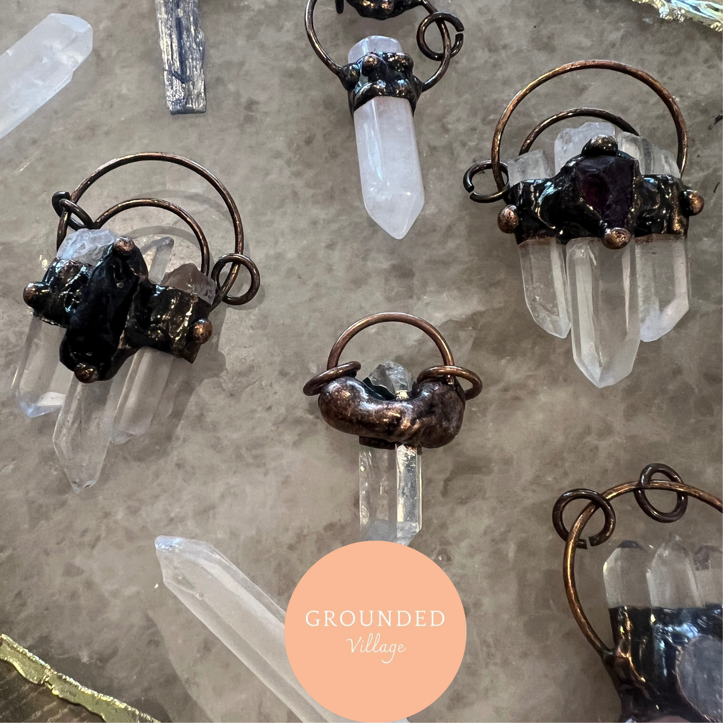 Crystal Gemstone creations - 3pce Jewellery set-  Fri 5th Dec