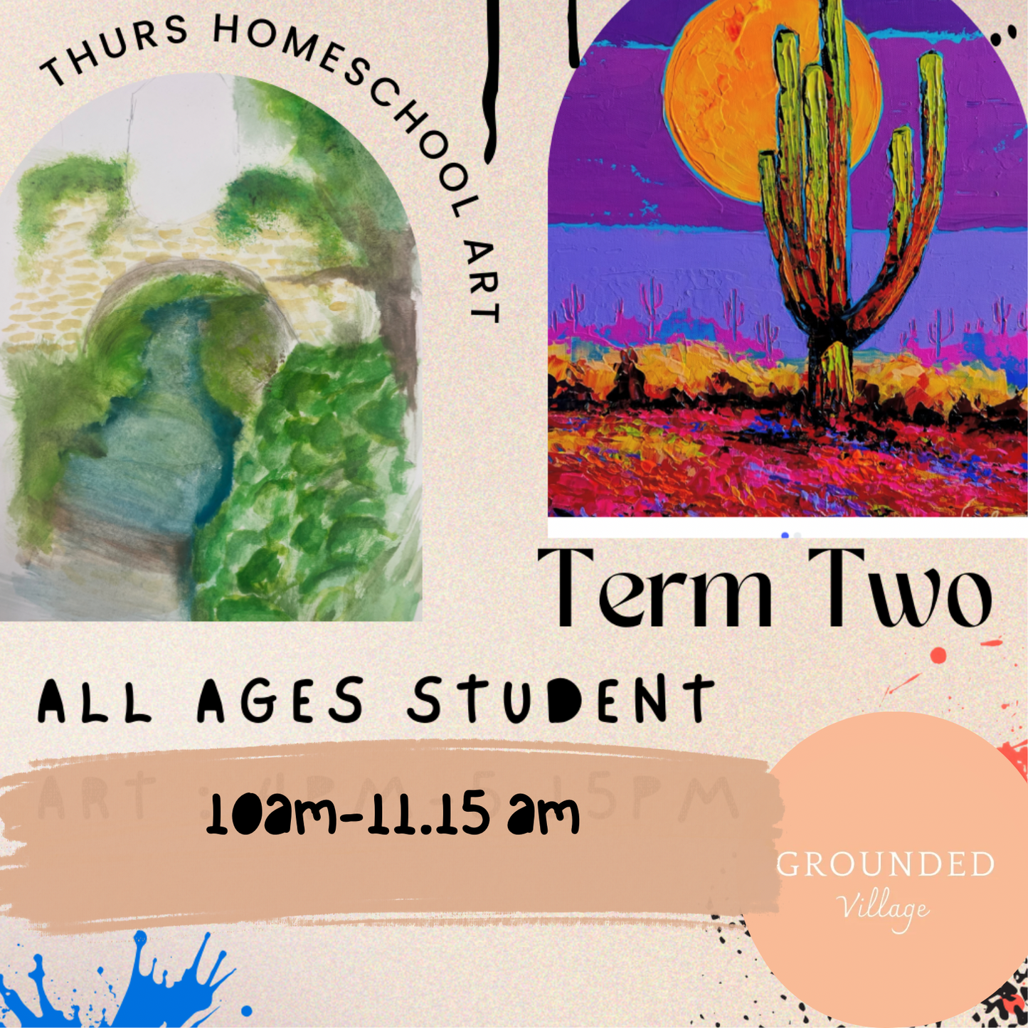HOMESCHOOL Art class - Thursday- Term 2