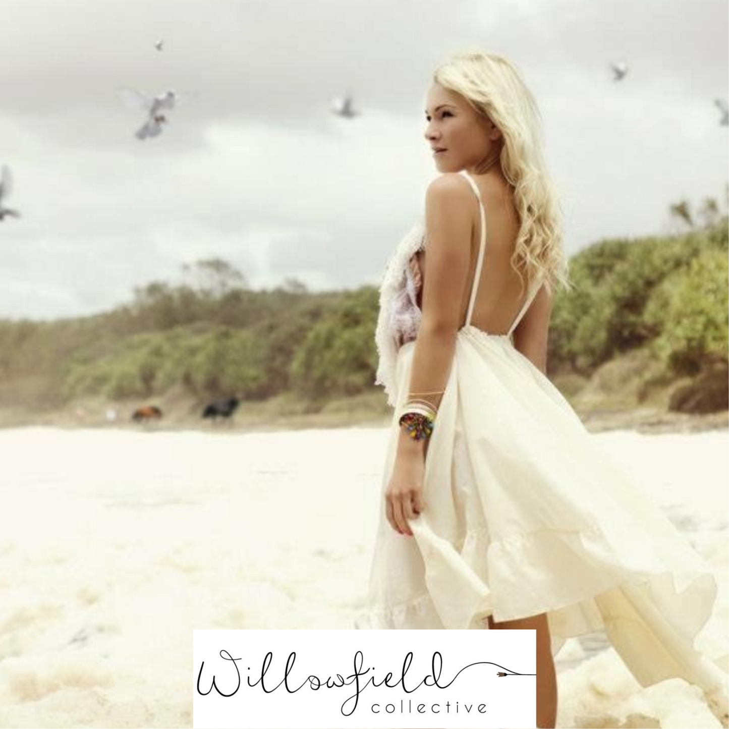 Willowfield Vintage songbird sweeper dress