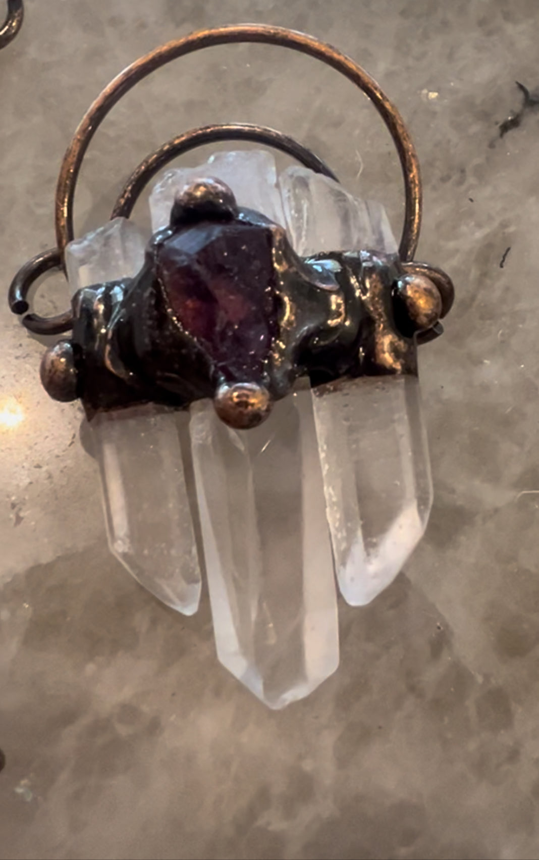 Crystal Gemstone creations - 3pce Jewellery set-  Fri 5th Dec