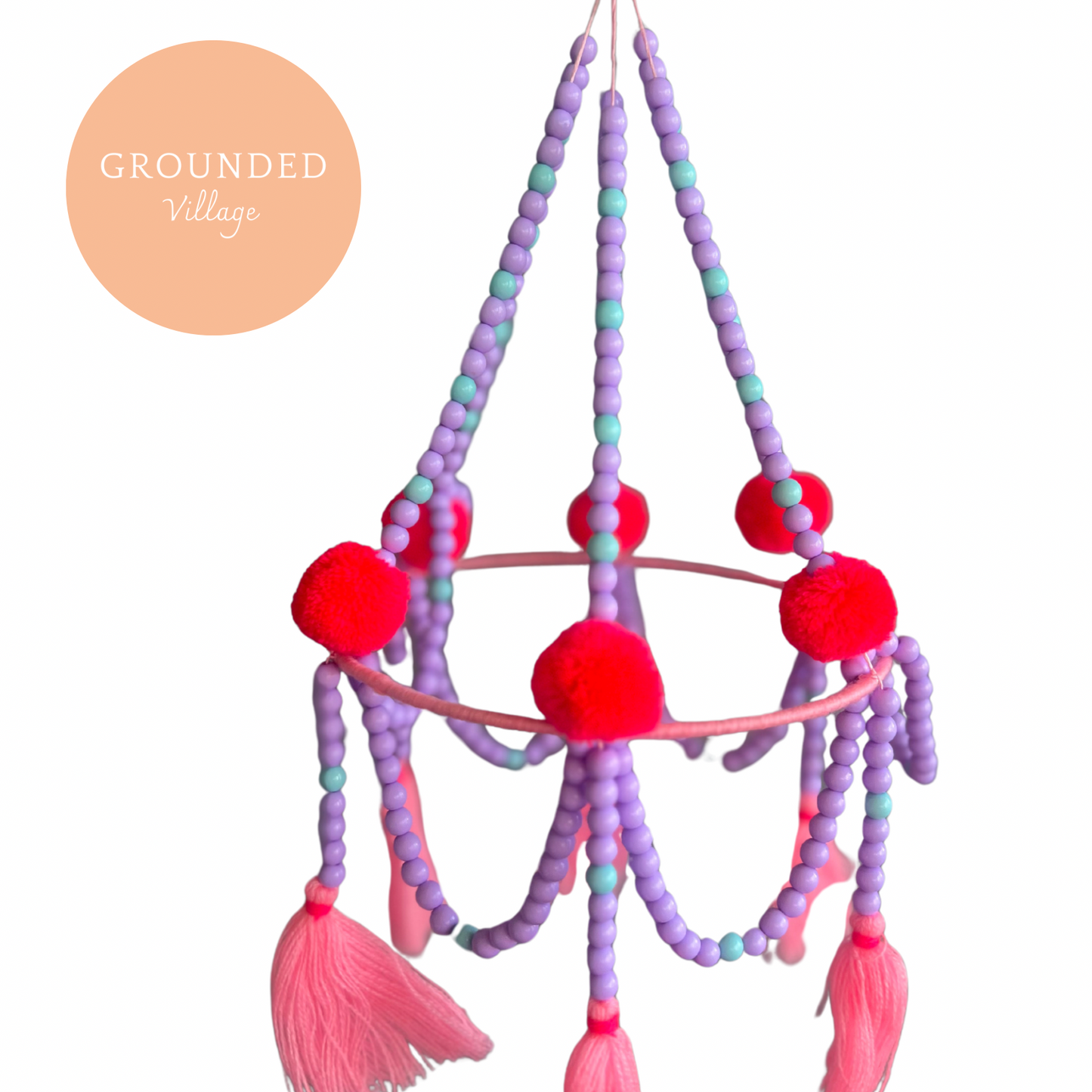 Little Lovlies Chandelier - lilac and Orange