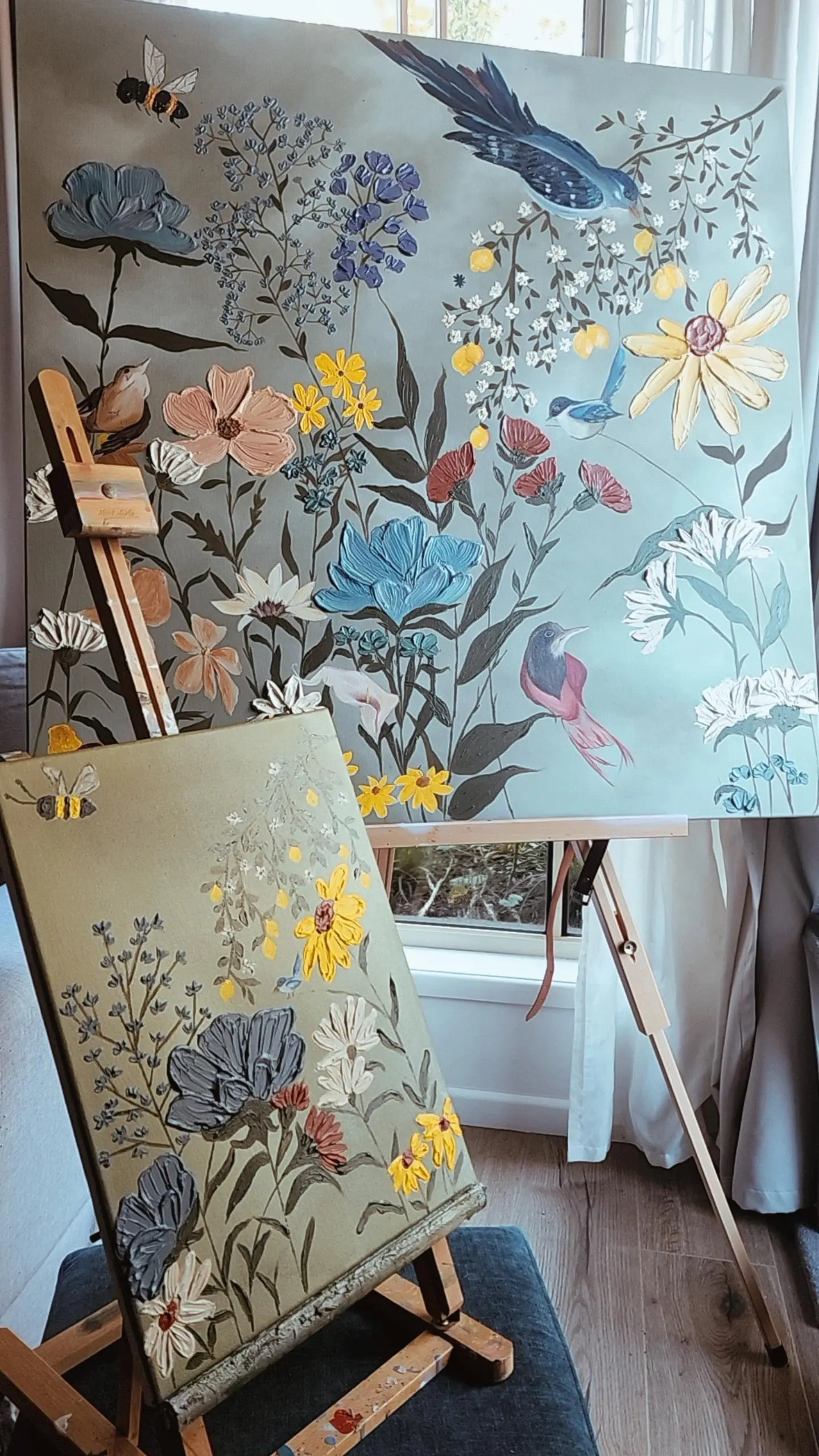 Wildflowers paint and Sip impasto experience.- Sun 9th Nov