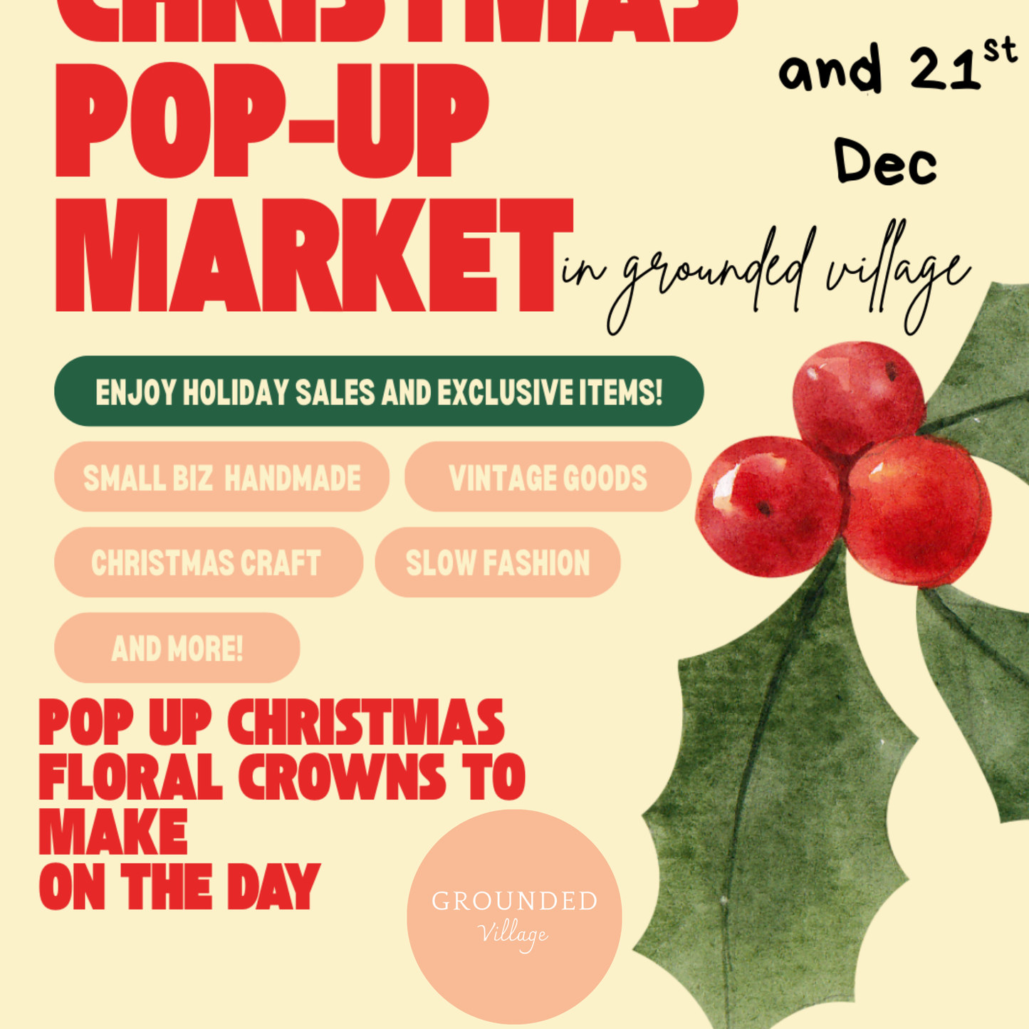 Pop up Christmas Market