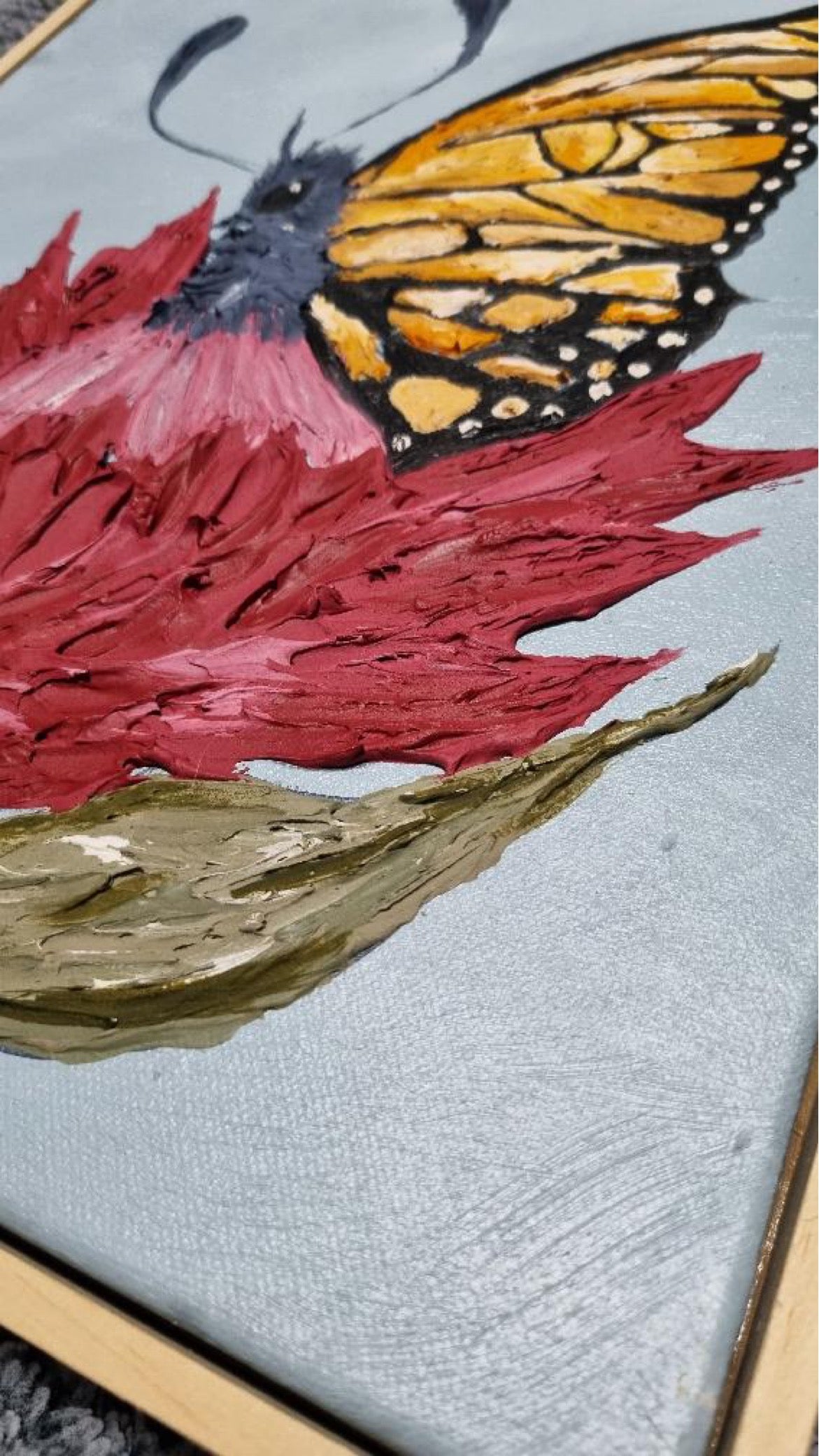 Wildflower Butterfly & Linen canvas construction - Paint and Sip- Sat 25th Oct