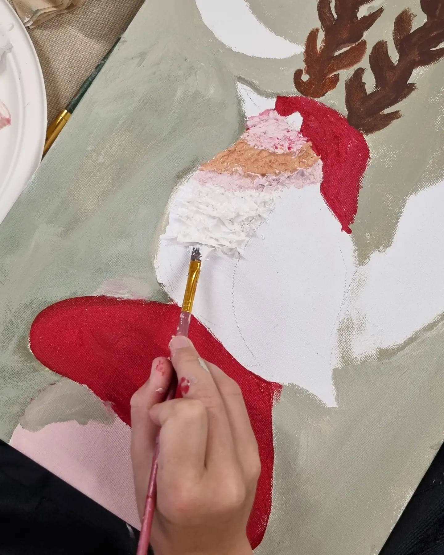 Wildflower Butterfly & Linen canvas construction - Paint and Sip- Sat 25th Oct