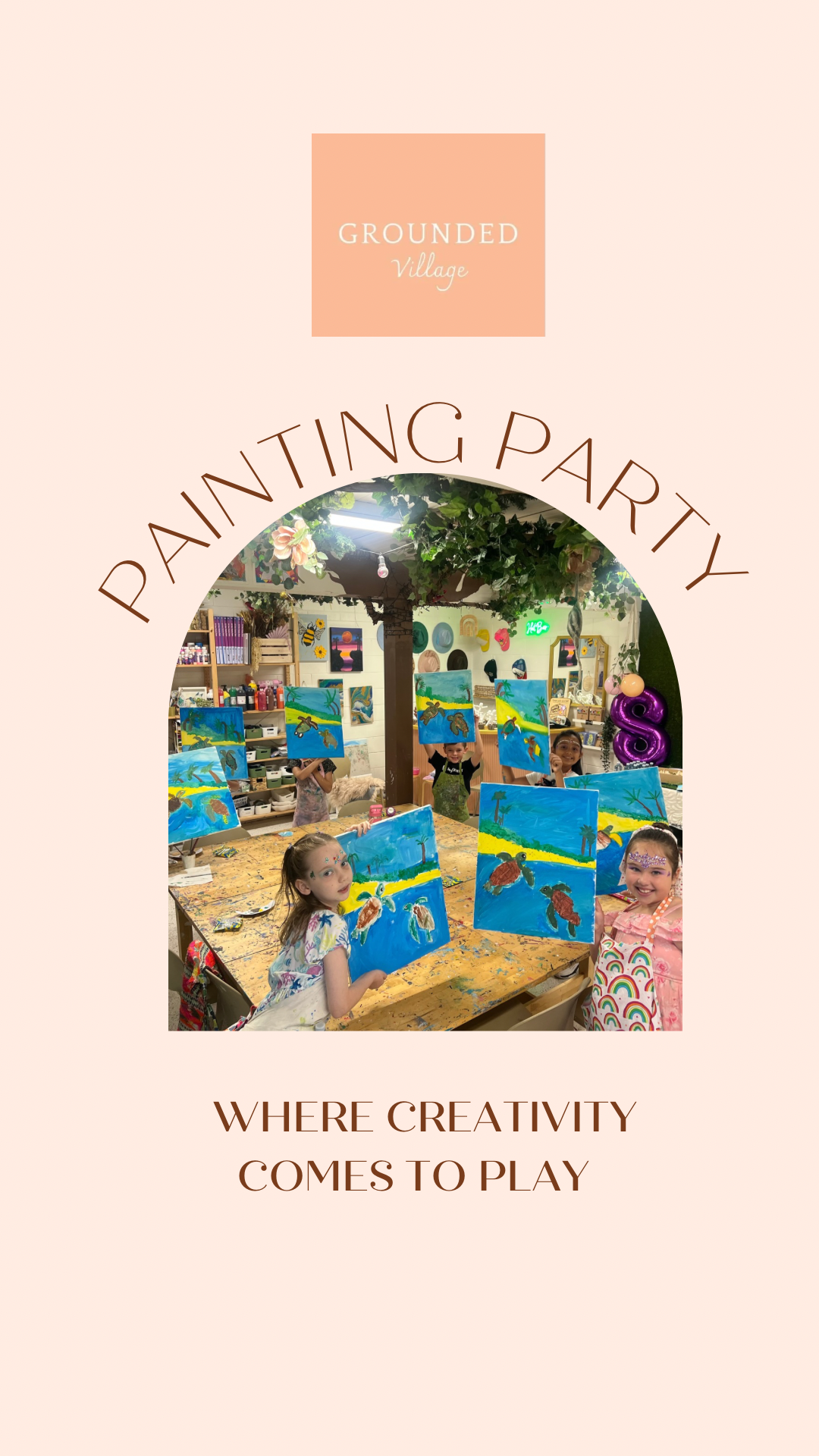 Paint party birthday Package