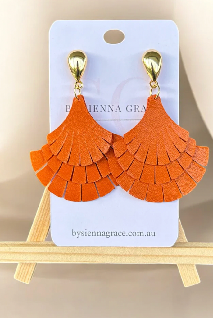 Triple Fan Earrings
