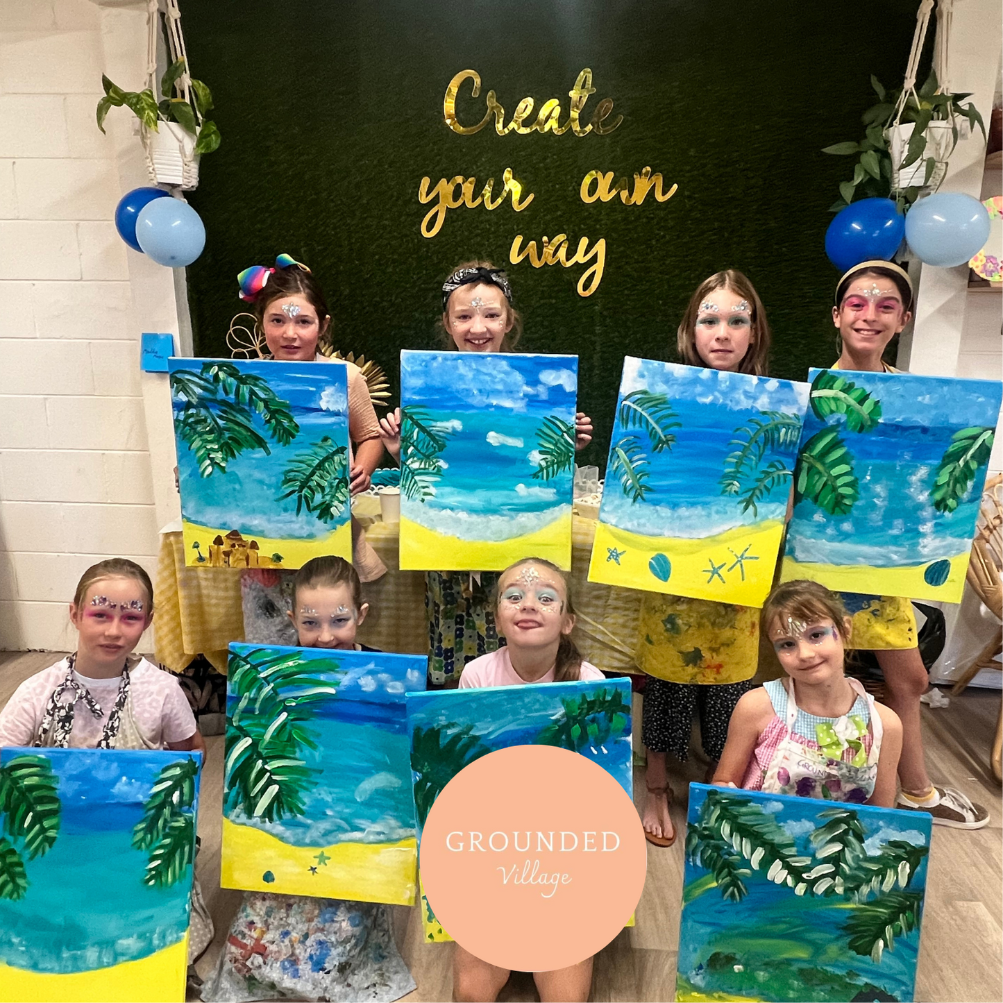 Paint party birthday Package