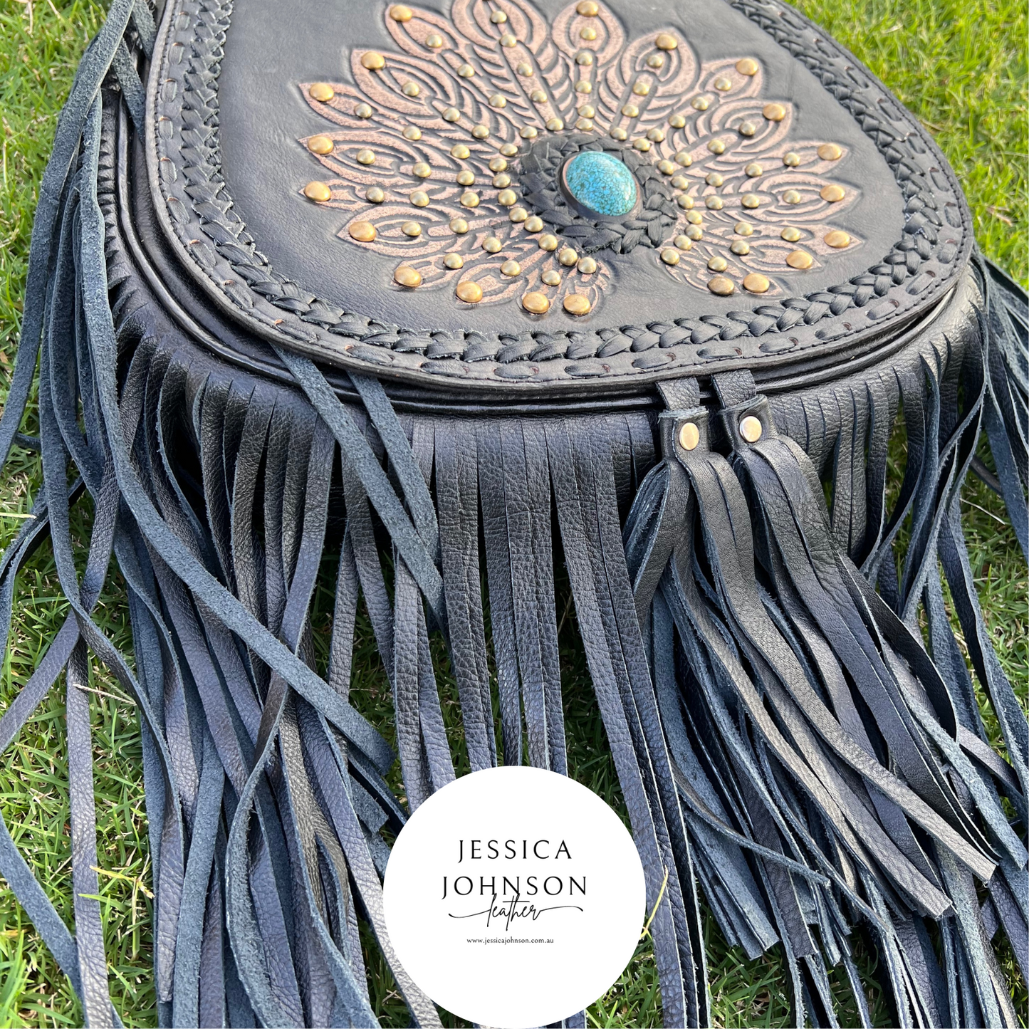 Fleetwood Leather fringe bag in Dusty Dolly