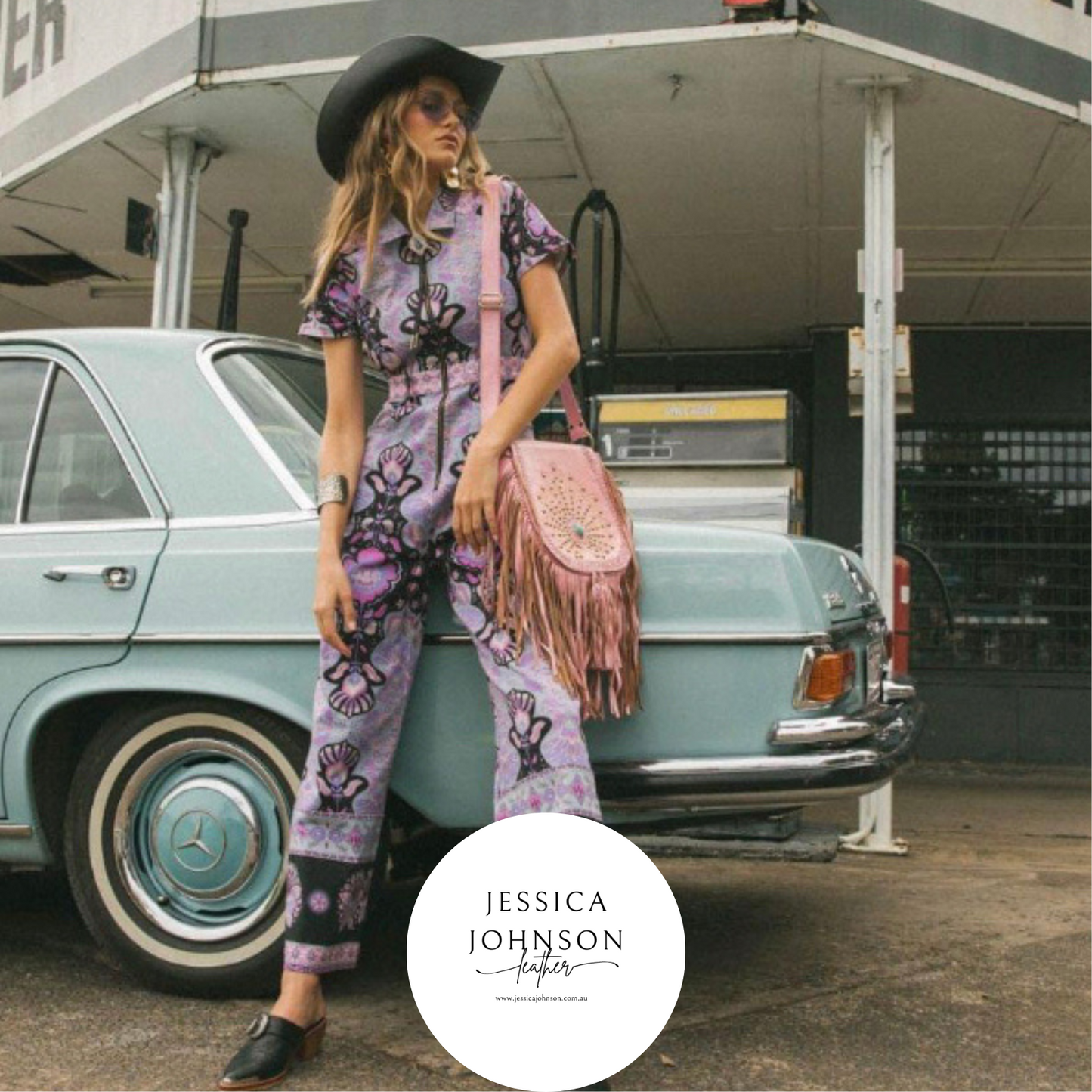 Fleetwood Leather fringe bag in Dusty Dolly