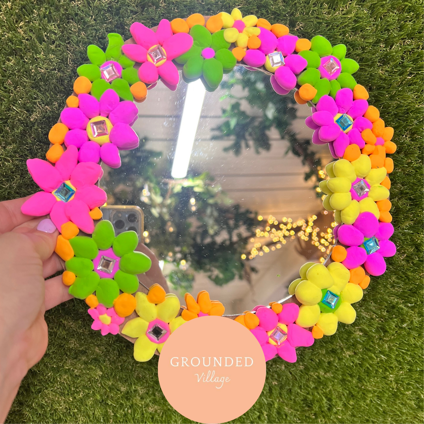 Flower magic mirror Art - Art in a box kit