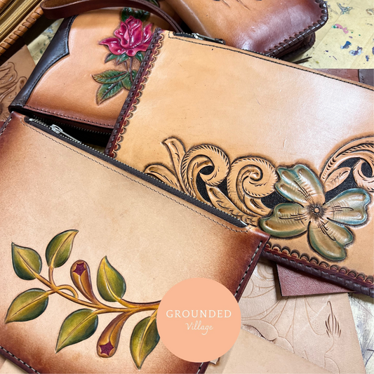 Zoe clutch leather workshop- Sun 20th Oct