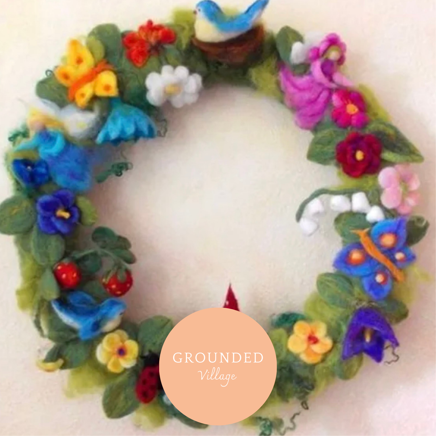 Needle felt Christmas Wreaths