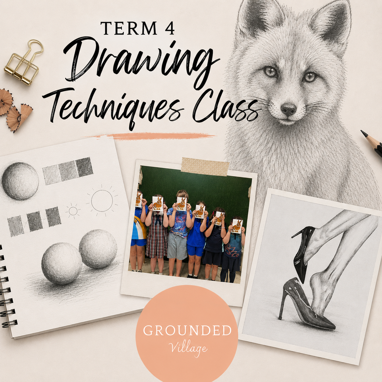 TUESDAY CLASS - Drawing Techniques- Term 4