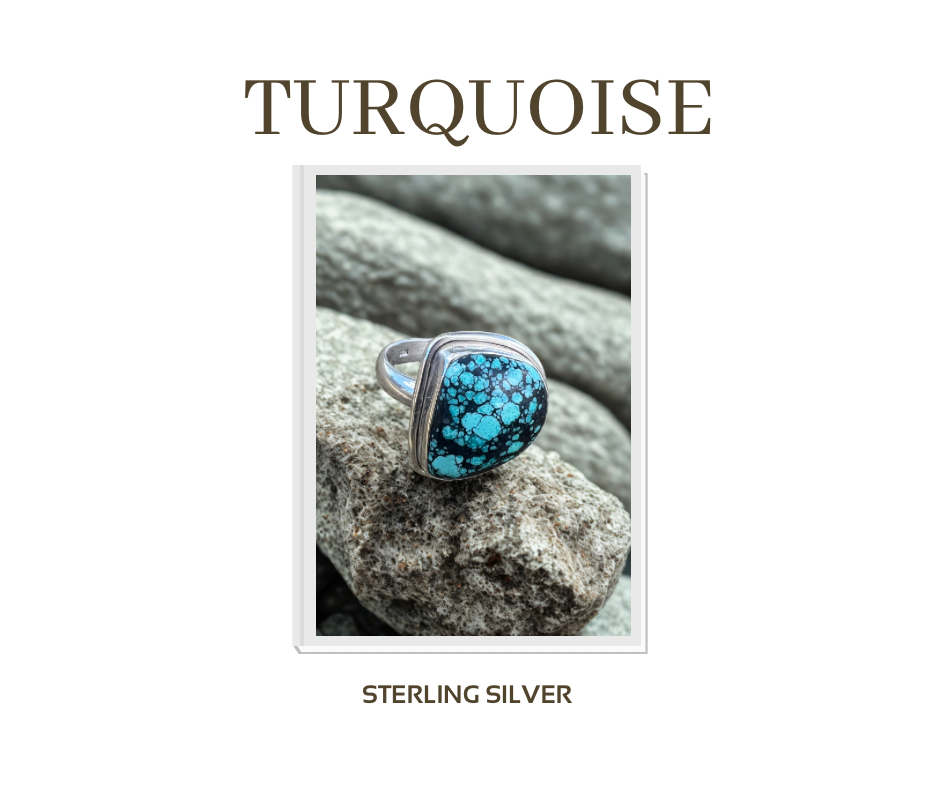 Elias Large turquoise ring