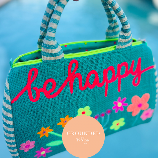 Be Happy zippie tote