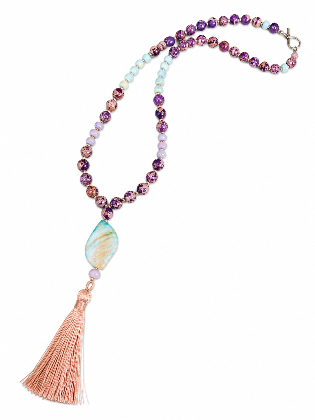 The Lady of tassel Gemstone Necklace