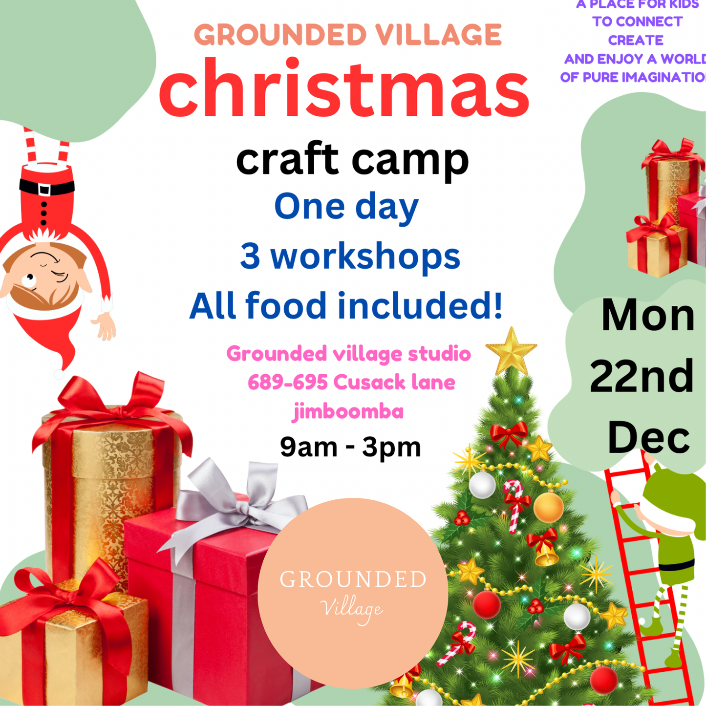 Christmas holiday day camp- Mon 22nd Dec