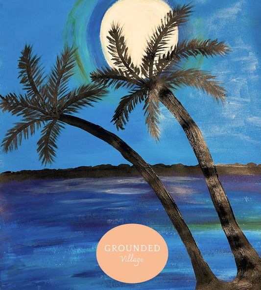 Tropical Palms paint and Sip- Tues 30th June