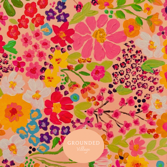 Paint and Sip -' The Flower garden'' with Champagne and high tea- Sat July 11th