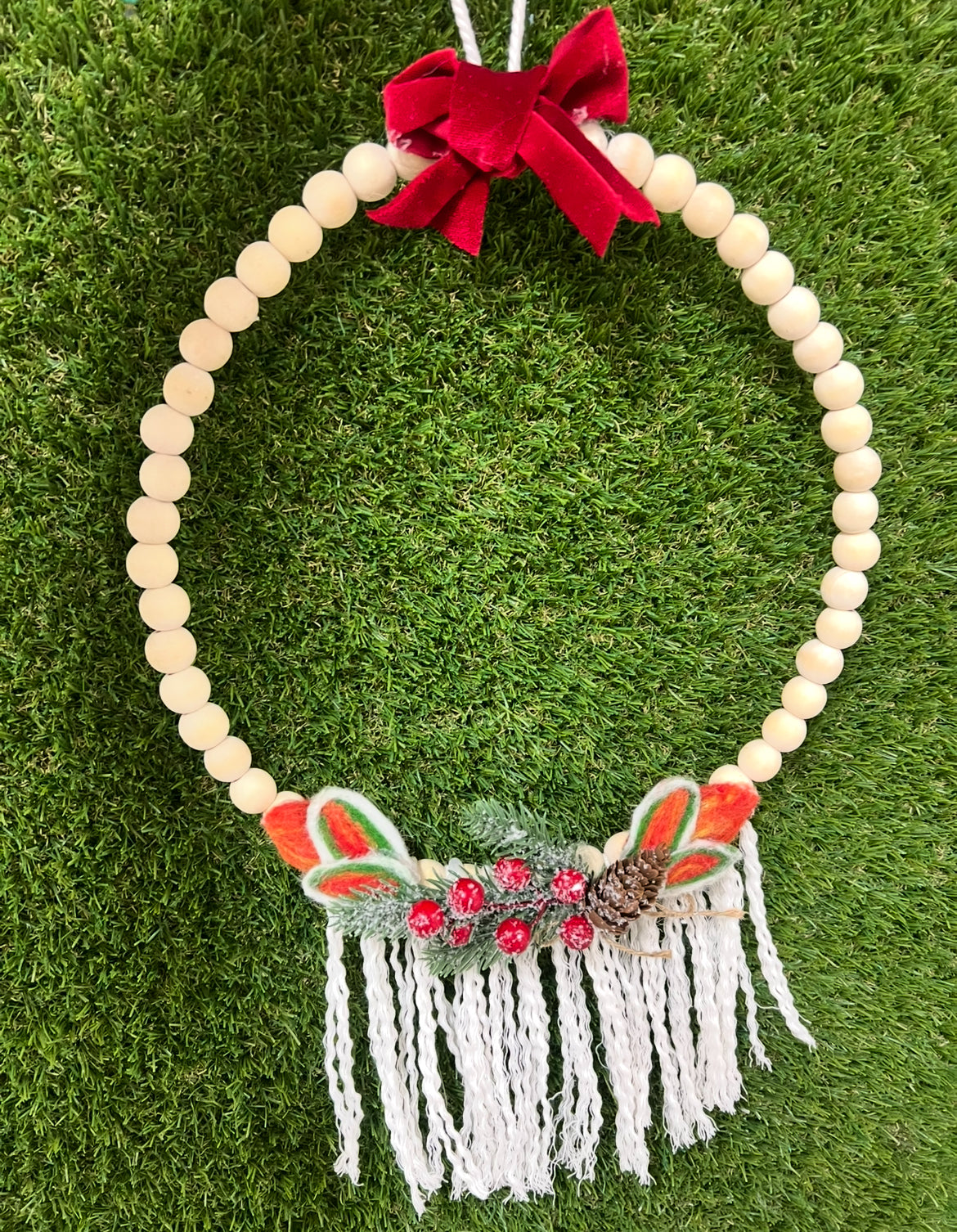 Needle felt Christmas Wreaths