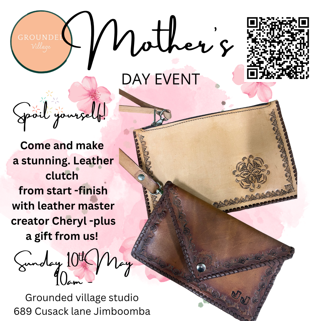 Leather clutch workshop Sunday 28th June