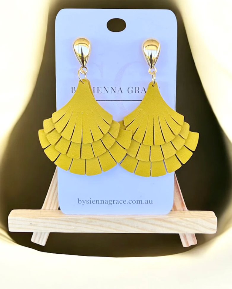 Triple Fan Earrings