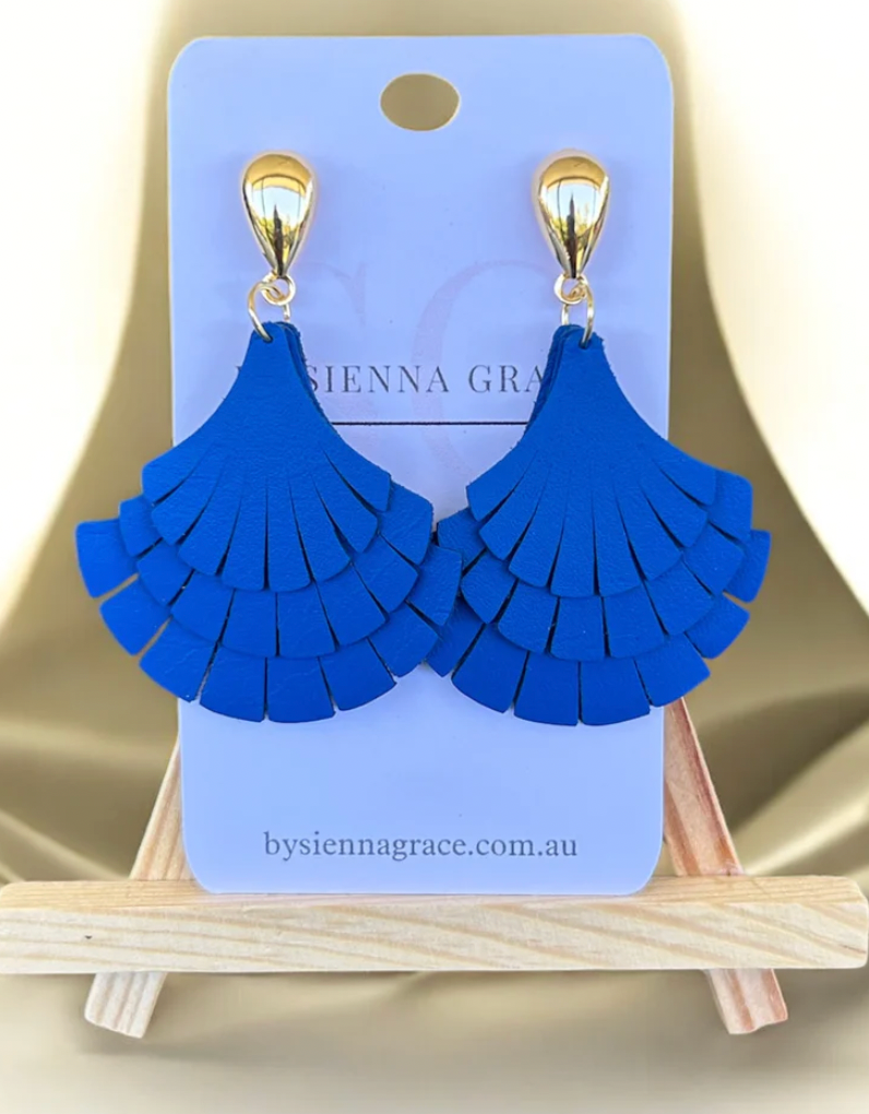 Triple Fan Earrings